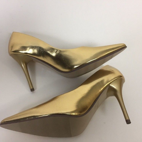 Pump heels metalic Gold size 7 - Picture 2 of 8